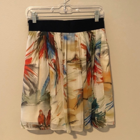 Milly Tropical Print Skirt - Picture 3 of 6